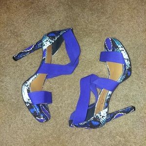 Never worn strappy heels